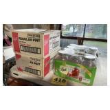 Boxes of canning jars