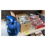 Large canning jar lot and other canning supplies