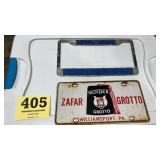 Vintage Air Force, mom license plate holder and