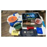 Miscellaneous lot  bank coin holders, advertising