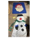 2 Christmas outdoor flags