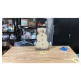 Wooden Snowman decoration