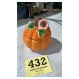 Ceramic pumpkin candy dish