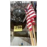 Cd player and 5 yard flags