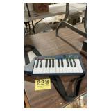 Portable battery operated keyboard