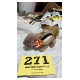 Chipper the squirrel beannie baby