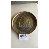 14 inch brass gateway to the west tray