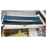 Queen Elizabeth ship poster