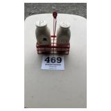 Milk bottle Salt and pepper shakers