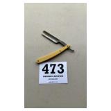 Celluloid straight razor