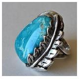 1960ï¿½s Era Navajo Sterling & Turquoise Ring