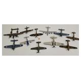 (11) Asst Die Cast Fighter Plane Models