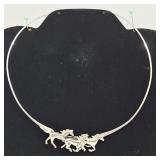 Kabana Studios Sterling Silver Horse Necklace