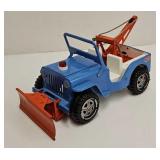 Tonka Pressed Steel Jeep Plow Wrecker Toy