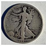 1921D Walking Liberty Half Dollar
