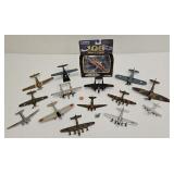 (16) Asst Die Cast Bomber & Fighter Plane Models