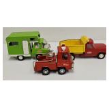 (3) Small Toy Trucks