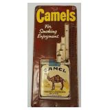 Vintage Camel Cigarettes Metal Thermometer