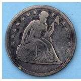 1860O Seated Liberty Silver Dollar