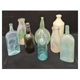 (8) Antique Bottles