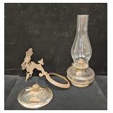 Antique Wall Mount Oil Lamp