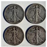 1936, 1936D, 1936S & 1937 Walking Liberty Halves