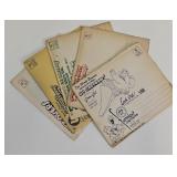 (5) Vic Green GI Cartoon Books w/Orig Envelopes