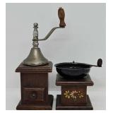 (2) Pepper Grinders in the form of Coffee Mills