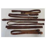 Gun - (6) Asst New Leather Rifle Slings