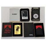 (4) Zippo Cigarette Lighters