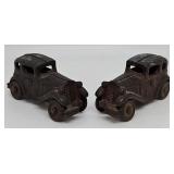 2 1930s AC Williams Cast Iron Austin Sedan Cars