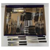 (63 Pcs)  c1825 to 1875 era Flatware