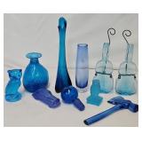 Asst Collectible Gassware in tones of Blue & Aqua