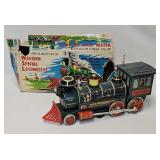 1960s Western Special Tin Litho Battery Op Loco