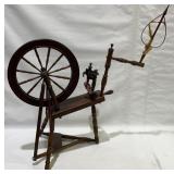 Antique Mahogany Spinning Wheel