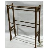Vintage Mission Style Oak Quilt Rack