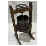 Antique Wood & Iron Fruit Press