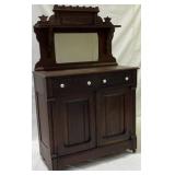 Antique 42"W Victorian Walnut Sideboard