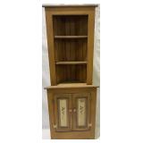 Contemporary Pine 2-Pc Corner Hutch