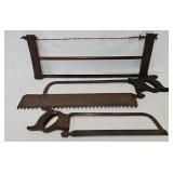 (3) Antique Saws