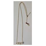 14KT Gold & Pearl Necklace