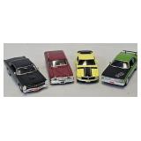 (4)  Asst 1:24 Die Cast Muscle Car Models