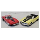(2) 1:18 Die Cast Chevy Models