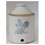 Antique 7"H Stoneware Chicken Feeder