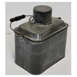 Grey Mottled Agate Graniteware Miners Lunchbox
