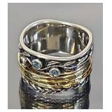 Designer Fine Sterling Silver Ring