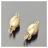 Pr. 14KT Gold Ball Clasps (1.6 grams)