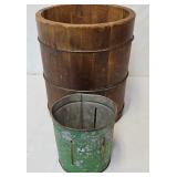 Wooden Grain & Metal Bean/Grain Dry Measures
