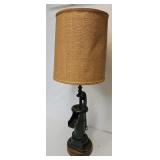 Table Lamp Made From Cast Iron Well Pump