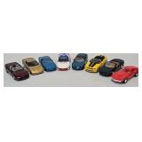 (8) 1:24 Chevy Corvette & Camaro Promo Models
